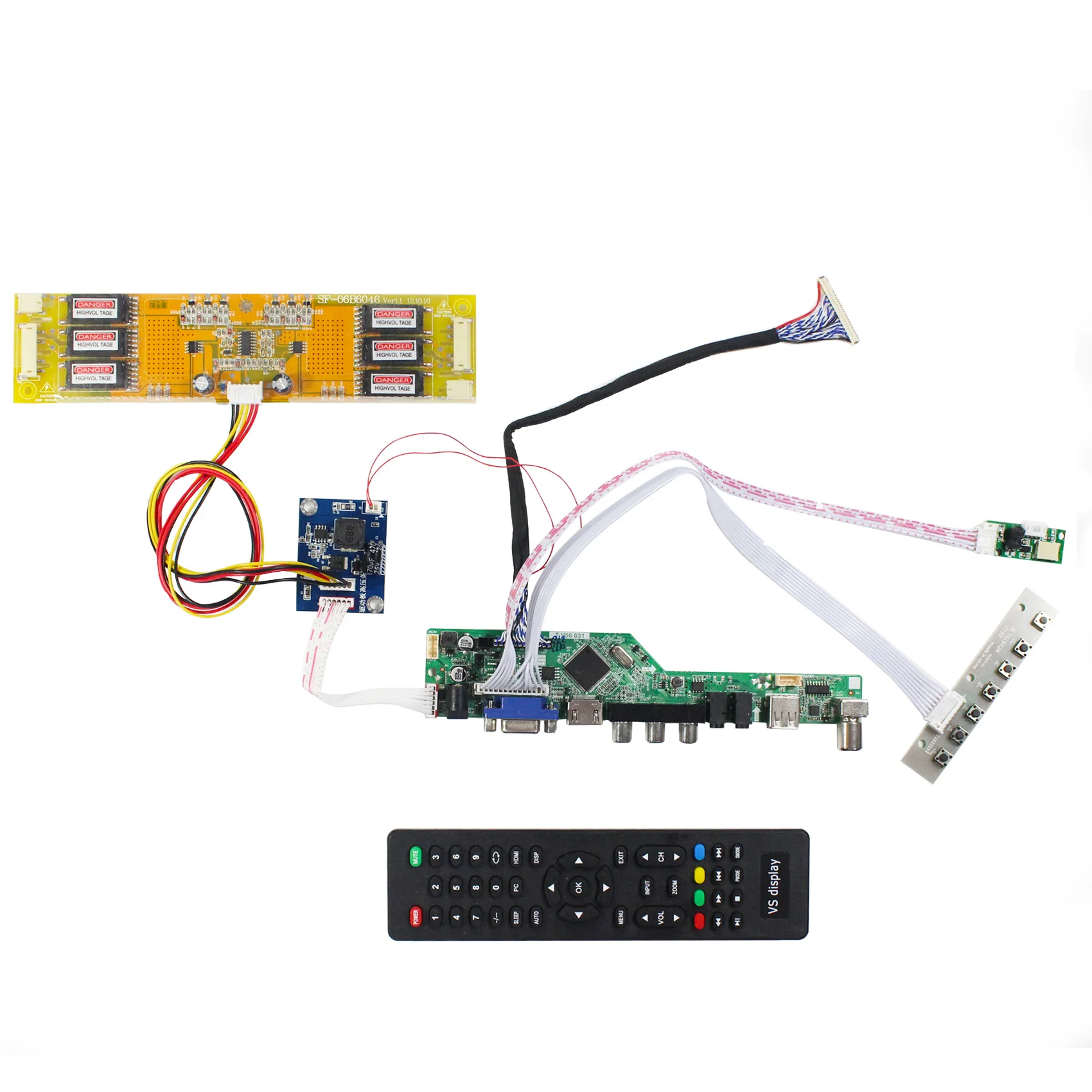 

HD MI VGA AV USB RF LCD Controller Board For 20.1 in LM201U05 1600x1200 LCD Panel