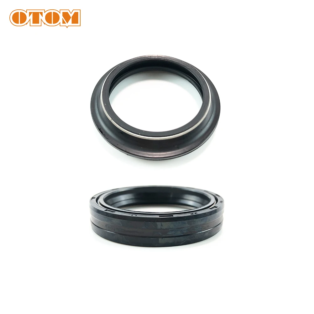 OTOM Motorcycles 47mm Front Fork Dust Seal Oil Seals Bushing External Guide Rails Shock Absorption Maintenance Up & Down Pair