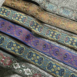 10yards/lots Wide 5cm Woven Jacquard Ribbon Trims Totem pattern for curtain and clothing accessory