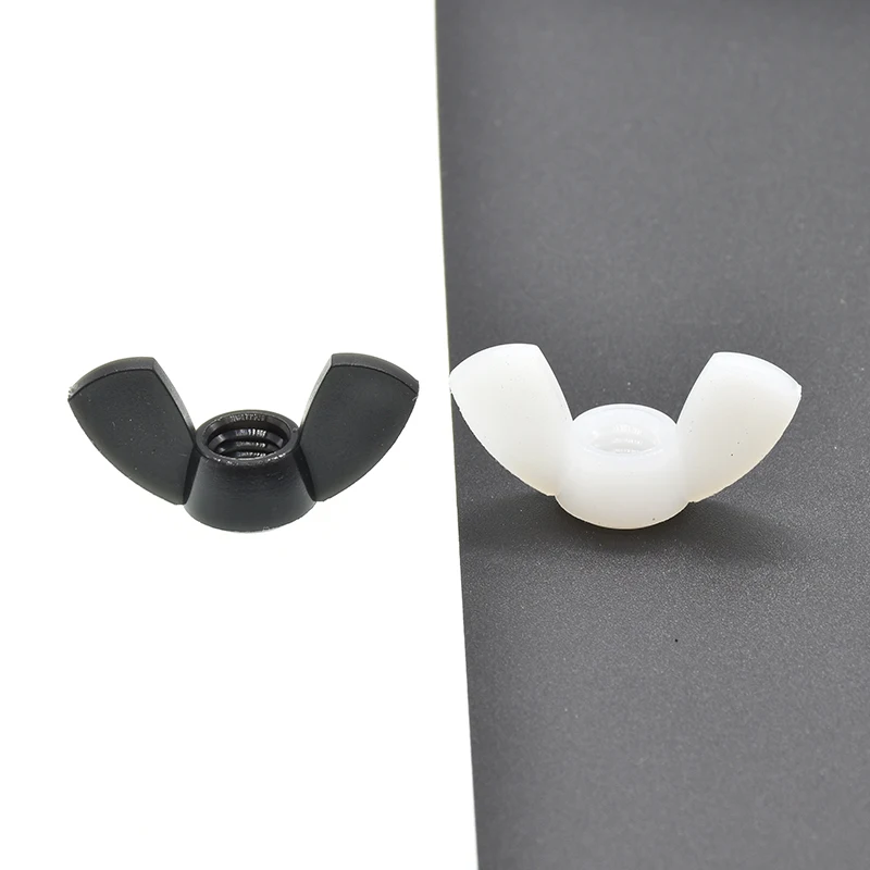 

DIN315 Hand Tighten Black And White Nylon Nut Wingnut Butterfly Nut Ingot Plastic Wing Nuts M3 M4 M5 M6 M8 M10 M12