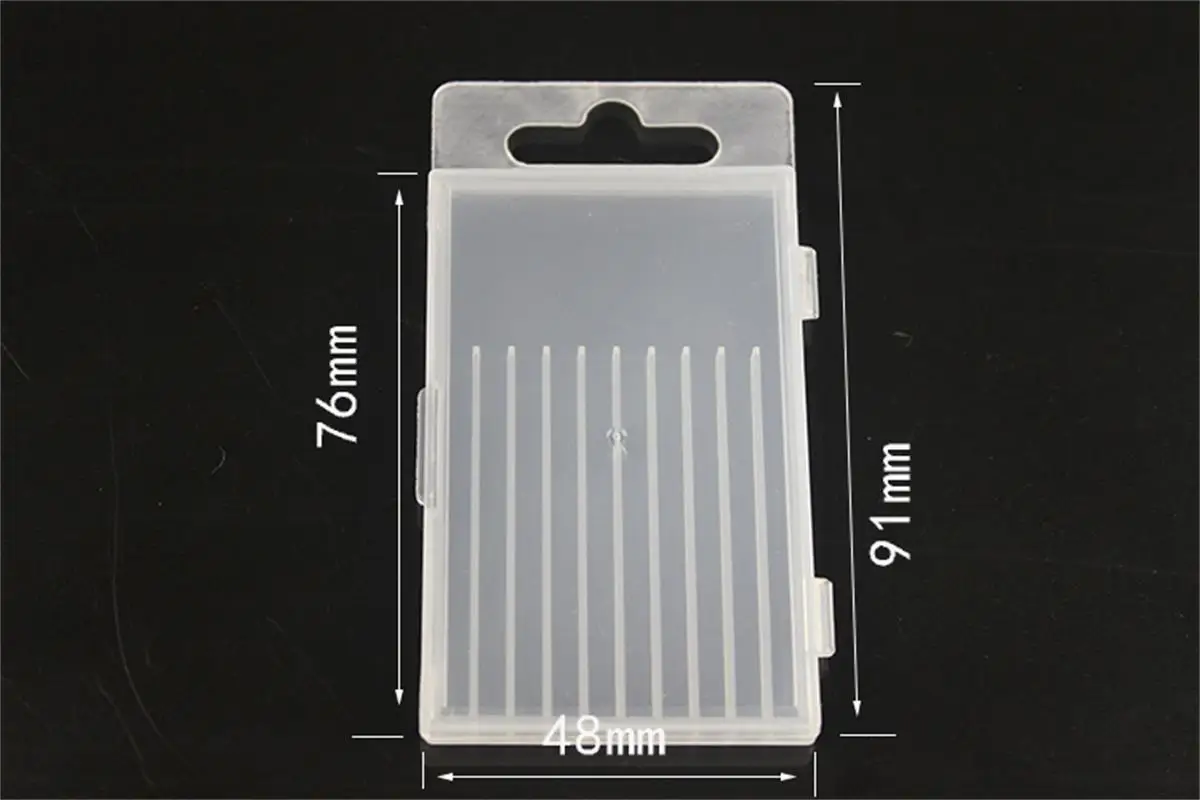 Transparent Plastic Parts Box Plastic Packaging Box Drill Bit Box Plastic Box 8*4*0.9cm