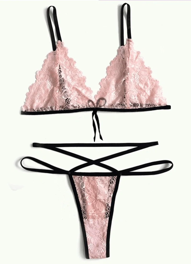 ملابس داخلية نسائية حميمية مثيرة من الدانتيل شفاف من خلال حمالة الصدر مجموعة ملابس داخلية غريبة الإباحية الجنس الكبار بيكيني يمزح زي بيبي دول