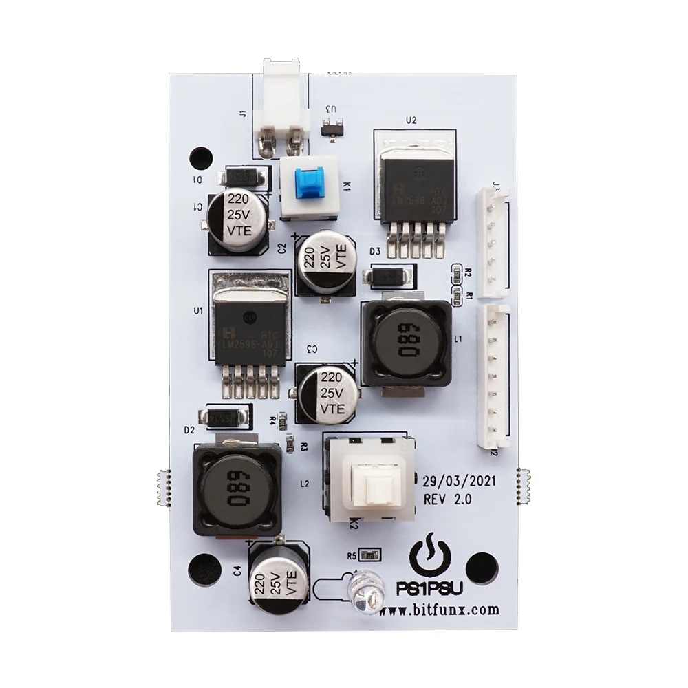 Bitfunx คอนโซลวิดีโอเกมย้อนยุค, อุปกรณ์ทดแทนแหล่งจ่ายไฟสำหรับ V2.0 PS1PSU 12V สำหรับ PS1คอนโซลที่มีไขมัน