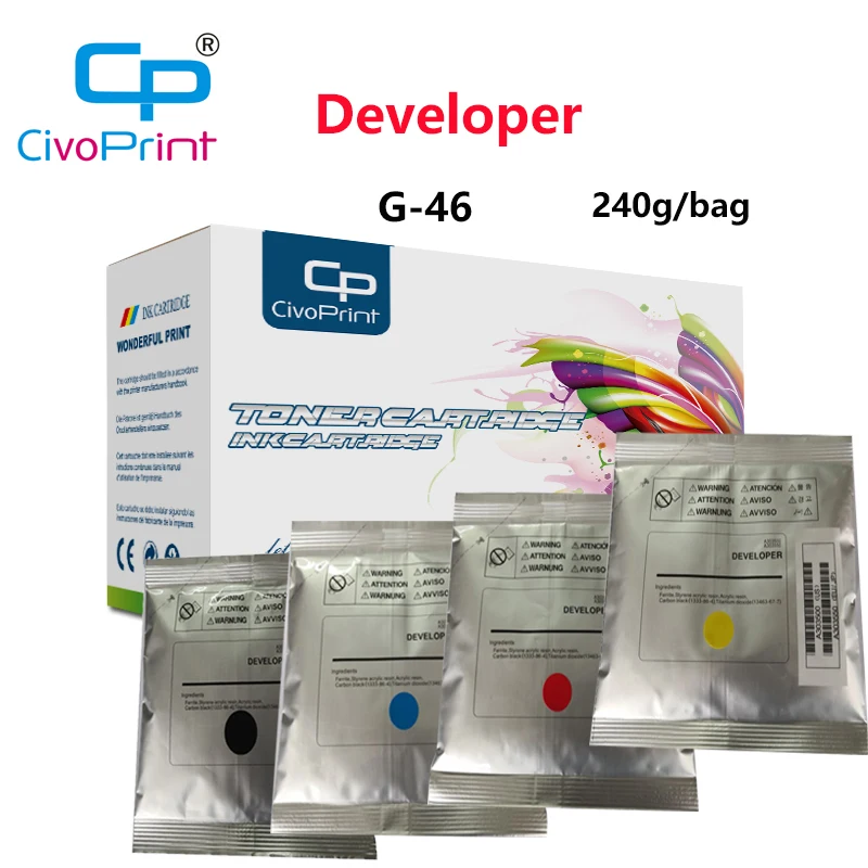 

Civoprint New compatible G-46 Developer for CANON IR C5030/5035/5045/5051/5240/5245/5250/5255 240g/bag 4 colors