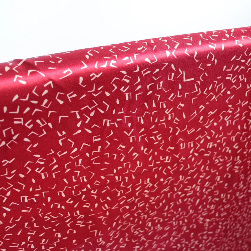 Meter glänzendes Futter, Pyjama, Robe, Hemd, Taschenmaterial, Musikdruck, Satin, Charmeuse-Stoff, Polyester, weich – Detail 29