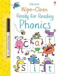 Usborne Wipe Clean Ready for Reading Phonics Colouring English Activity Picture Book for Kids