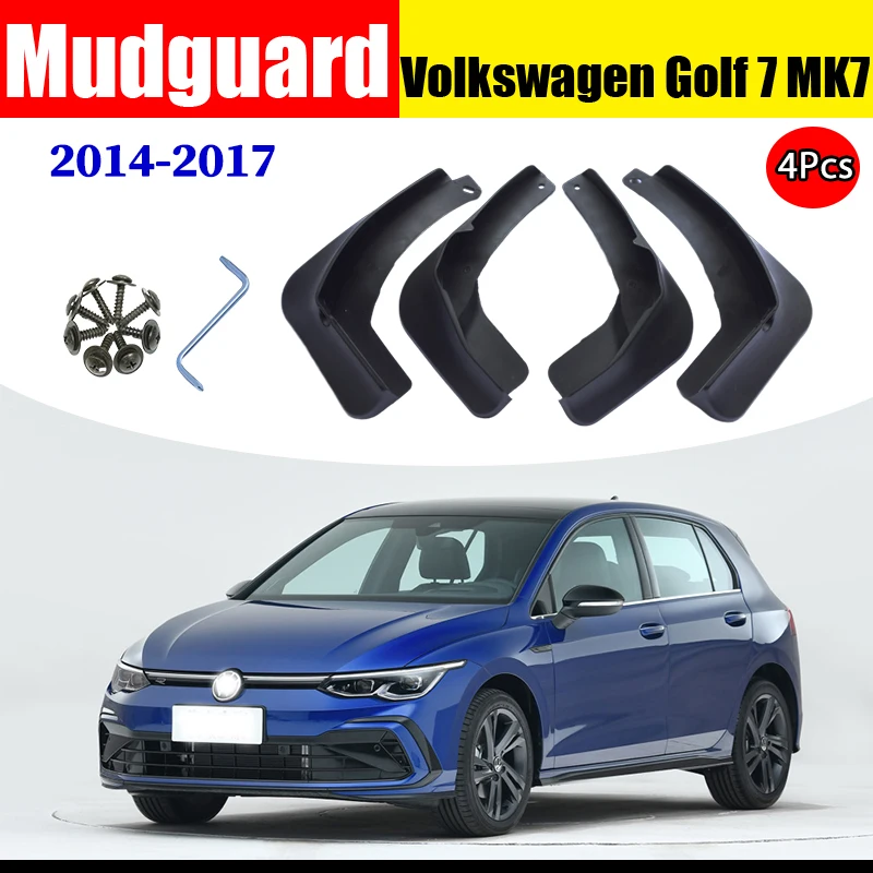 FOR Volkswagen VW GOLF 7 MK7 Mudguards Fender Mud Flap Guard Splash Car Accessories Auto Styline Mudflaps Front Rear 4pcs