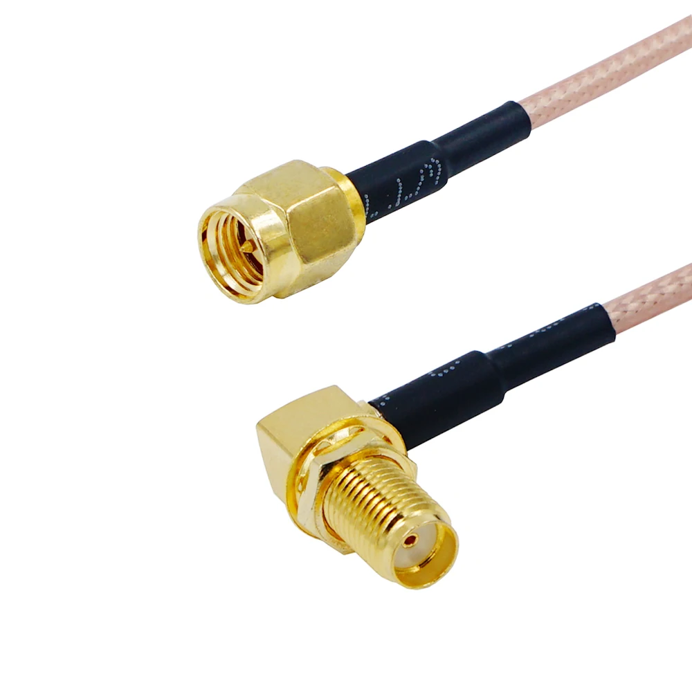 Cable SMA macho a SMA macho, Conector recto, RG316 RF Jumper pigtail macho a hembra, Coaxial RF de ángulo recto