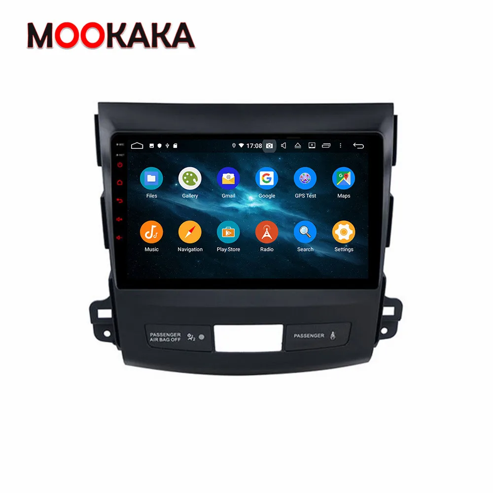 For Mitsubishi Outlander 2007-2012 PX6 Android 10.0 Screen Car Multimedia DVD Player GPS Navigation Auto Radio Stereo Head Unit