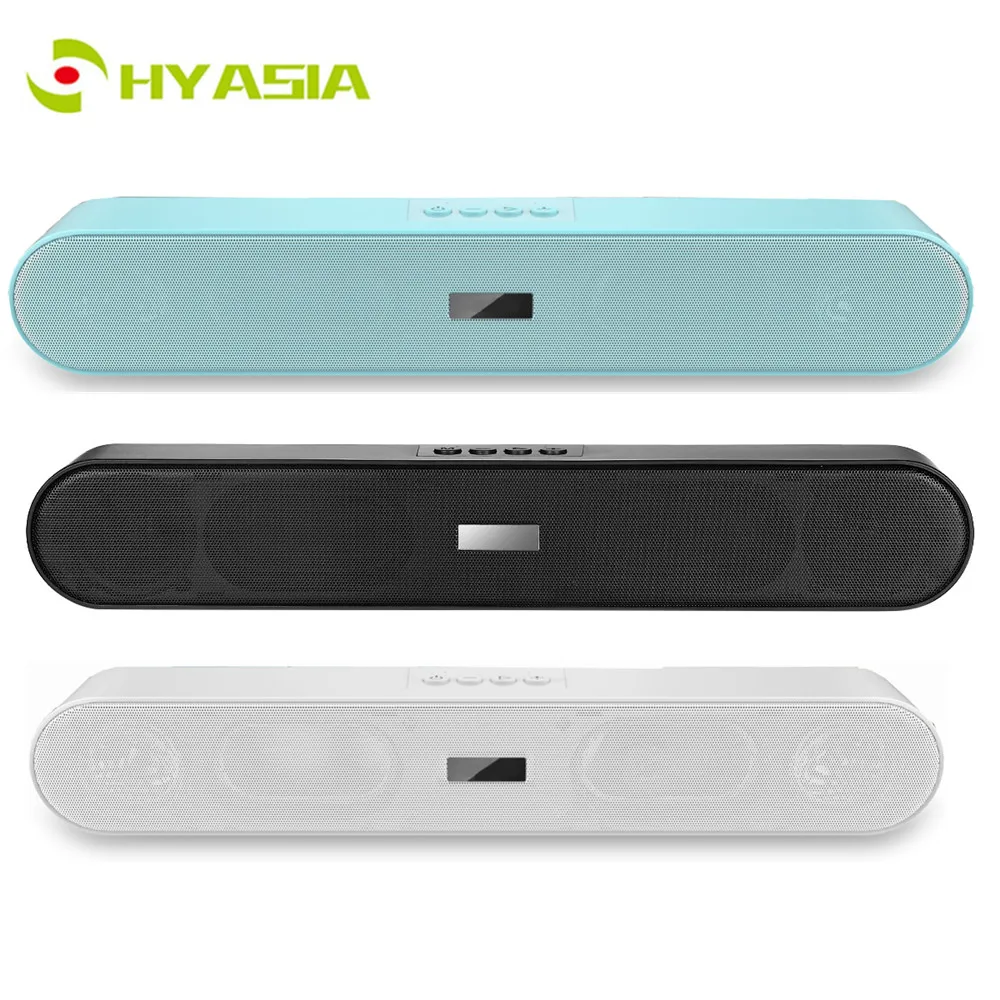 

HYASIA Bluetooth Soundbar Music Center Stereo Loudspeaker Wireless Speaker Home Theater Acoustic FM Radio Support u disk TF AUX