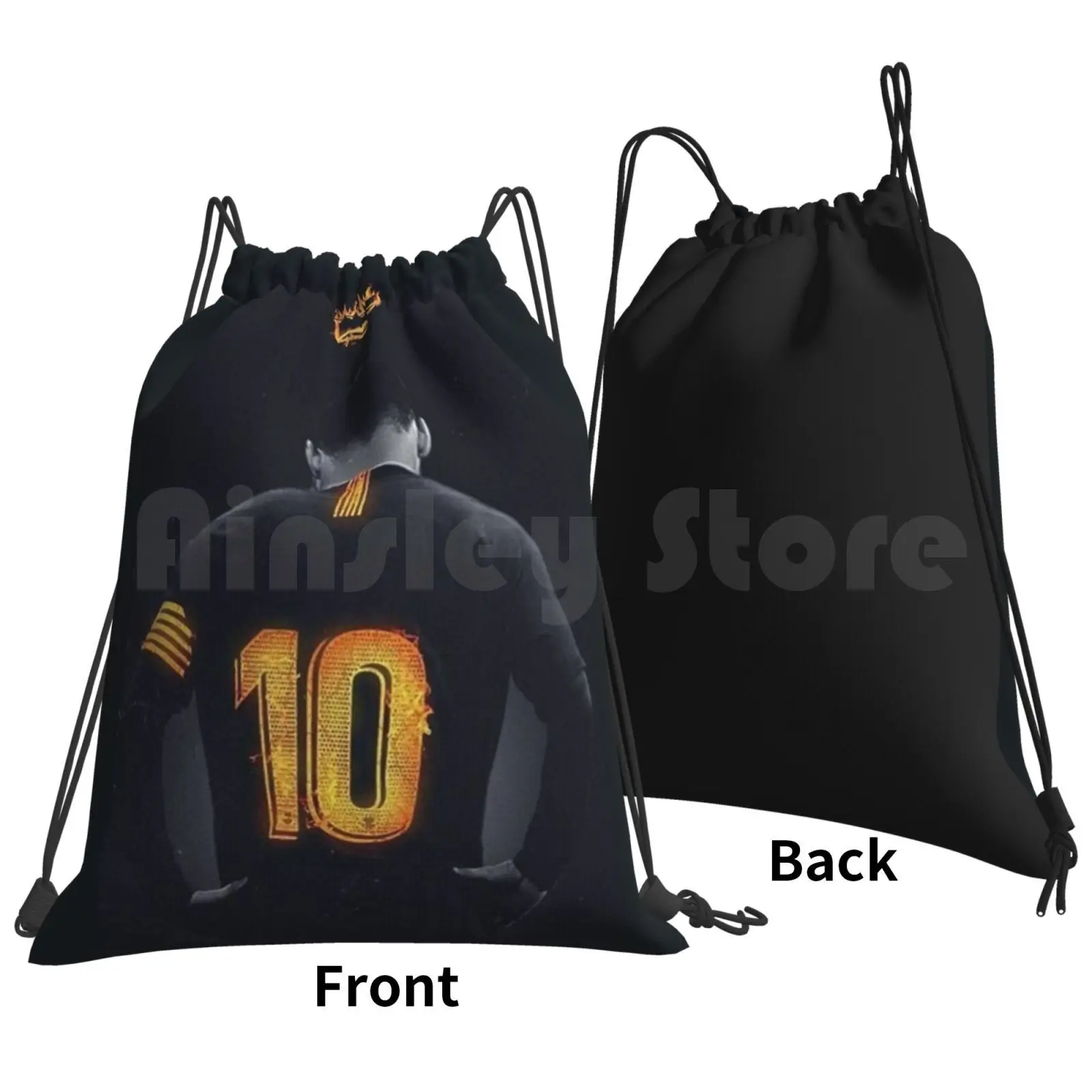 Backpack Drawstring Bag Riding Climbing Gym Bag Football Player Sport Character Ball Soccer Athletic