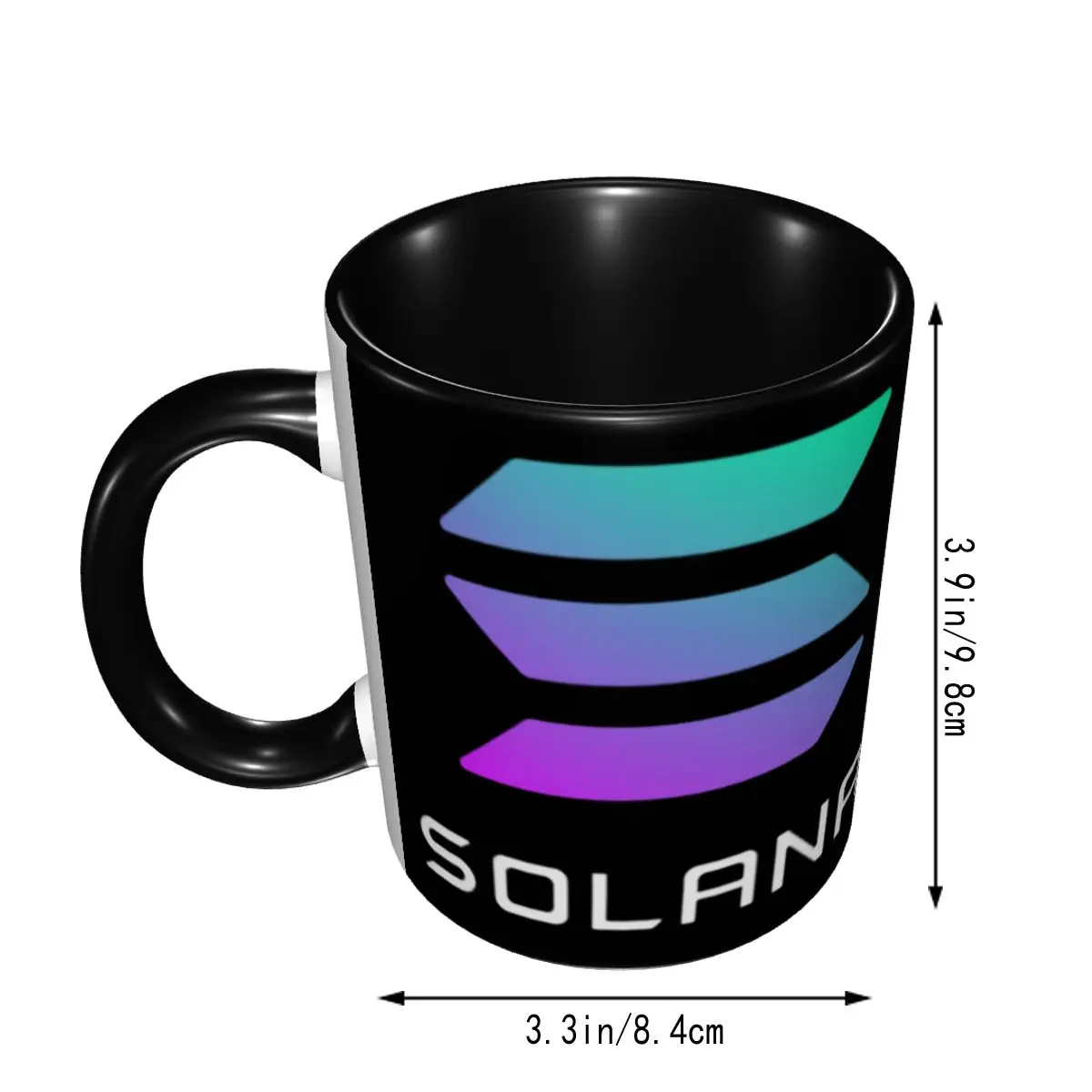 Promo Solana SOL Mugs Hot Sale Cups Mugs Print Geek   Litecoin Case beer mugs
