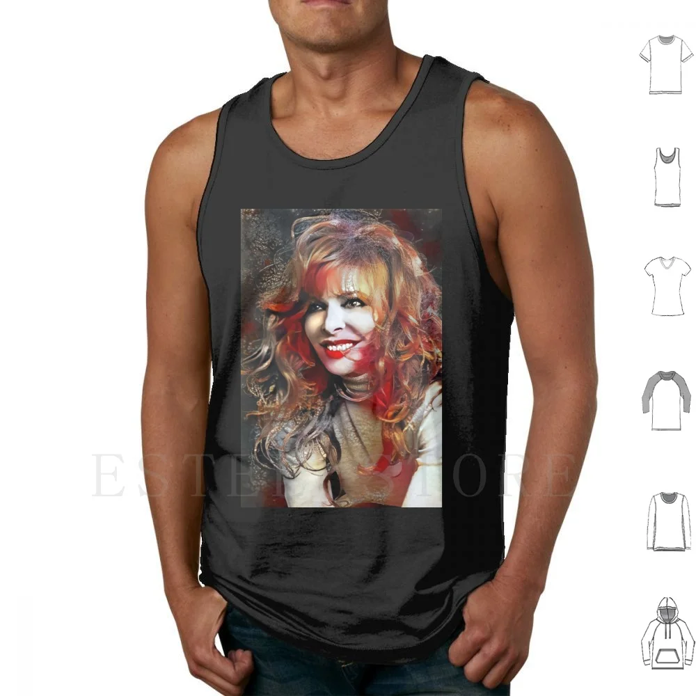 

Mylène Farmer Tank Tops Vest A Singer French Variety Songs Concerts Joelle Guillaume Digital Creation