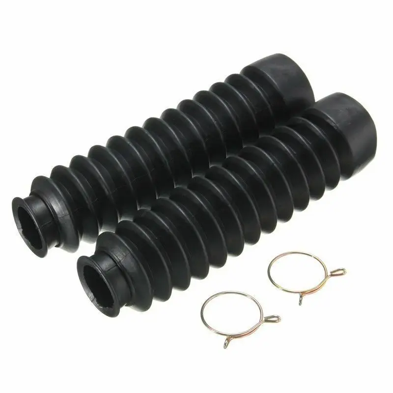 2 pezzi moto gomma forcella anteriore coperture ghette avvio ammortizzatore ghette coperture ghette forcella stivale manicotto in gomma antipolvere