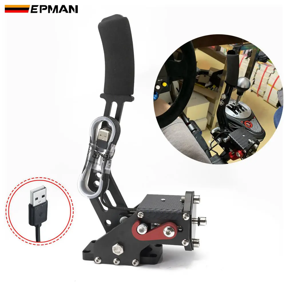 EPMAN USB Handbrake Clamp PC Windows for Sim Racing Game for Logitech G25 G27 G29 T500 T300 FANATECOSW EPB00770DZ