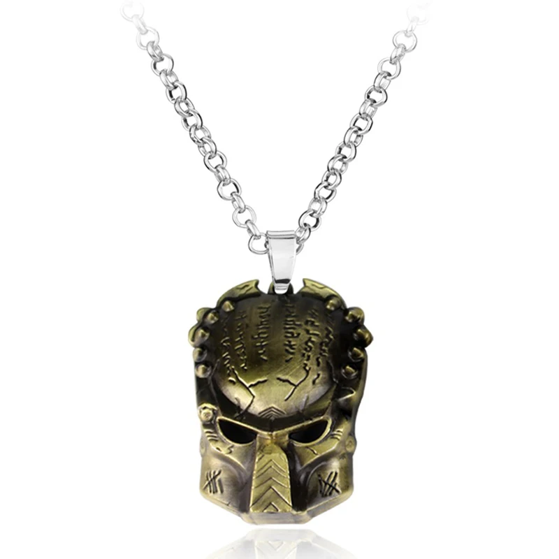 Movie Alien Necklace Predator AVP Alien Queen Pendant Vintage Goth Horror Necklace For Men Fashion Jewelry Accessories