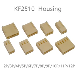 50pcs / LOT KF2510 connector 2.54MM Pitch Plastic Shell female Housing Plug 2P 3P 4P 5P 6P 7P 8P 9P 10P 11P 12P For PCB BOARD