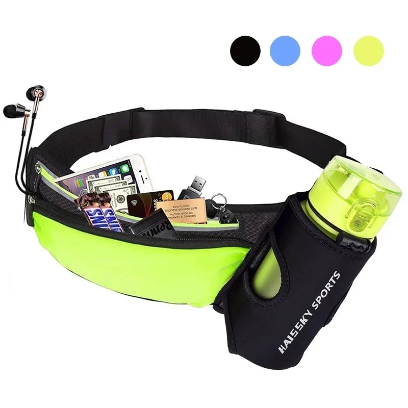 WolFAce Running Marathon Waist Bag Sports Climbing Hiking Racing Gym Fitness Lightweight Hydration Belt Water Bottle Waist Pack