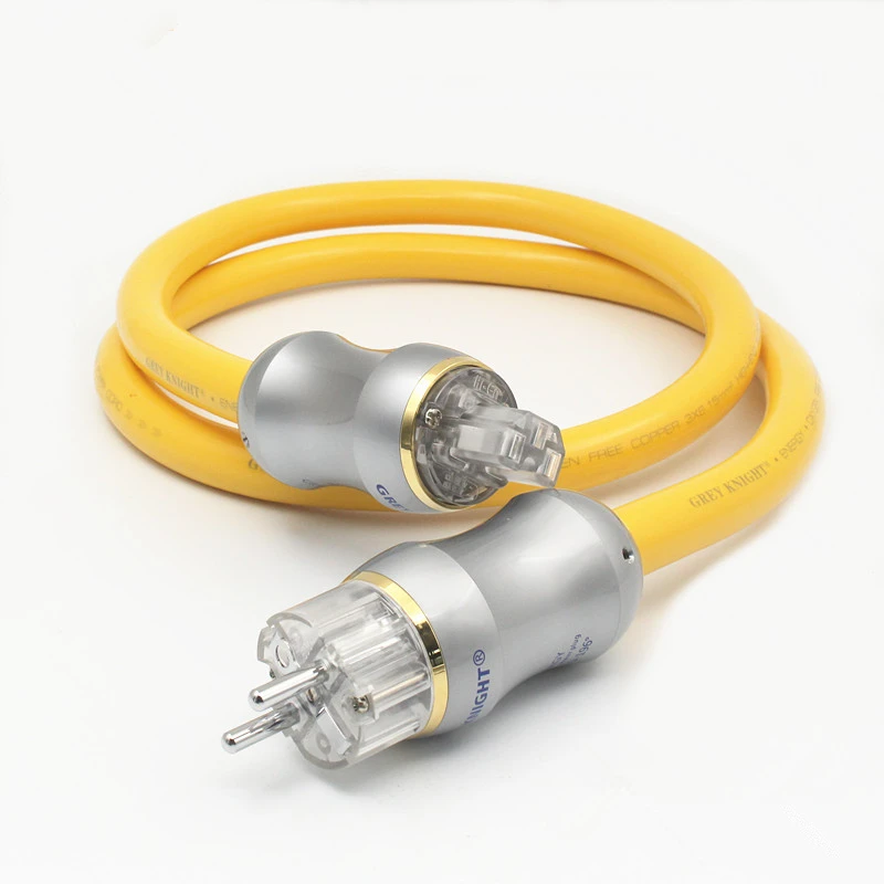 GREY KNIGHT single crystal copper power cable hifi US AU / EU hi-fi audio CD amplifier hifi power cable power cord