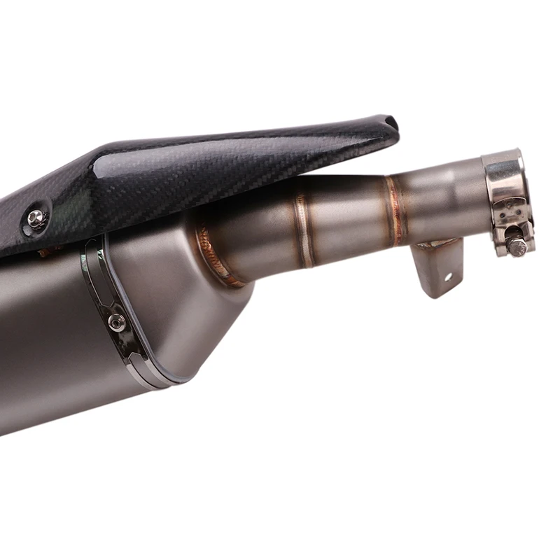 Slip On For Honda Forza NSS 750 Forza750 NSS750 Motorcycle Exhaust Escape Modified Mid Link Pipe Carbon Fiber Muffler DB Killer