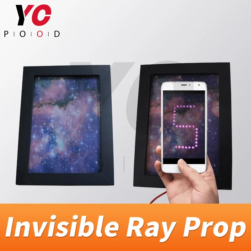 YOPOOD Invisible Ray Prop Real Life Escape Room Use Mobile Phones shooting interface to show password flashes Takagism Game