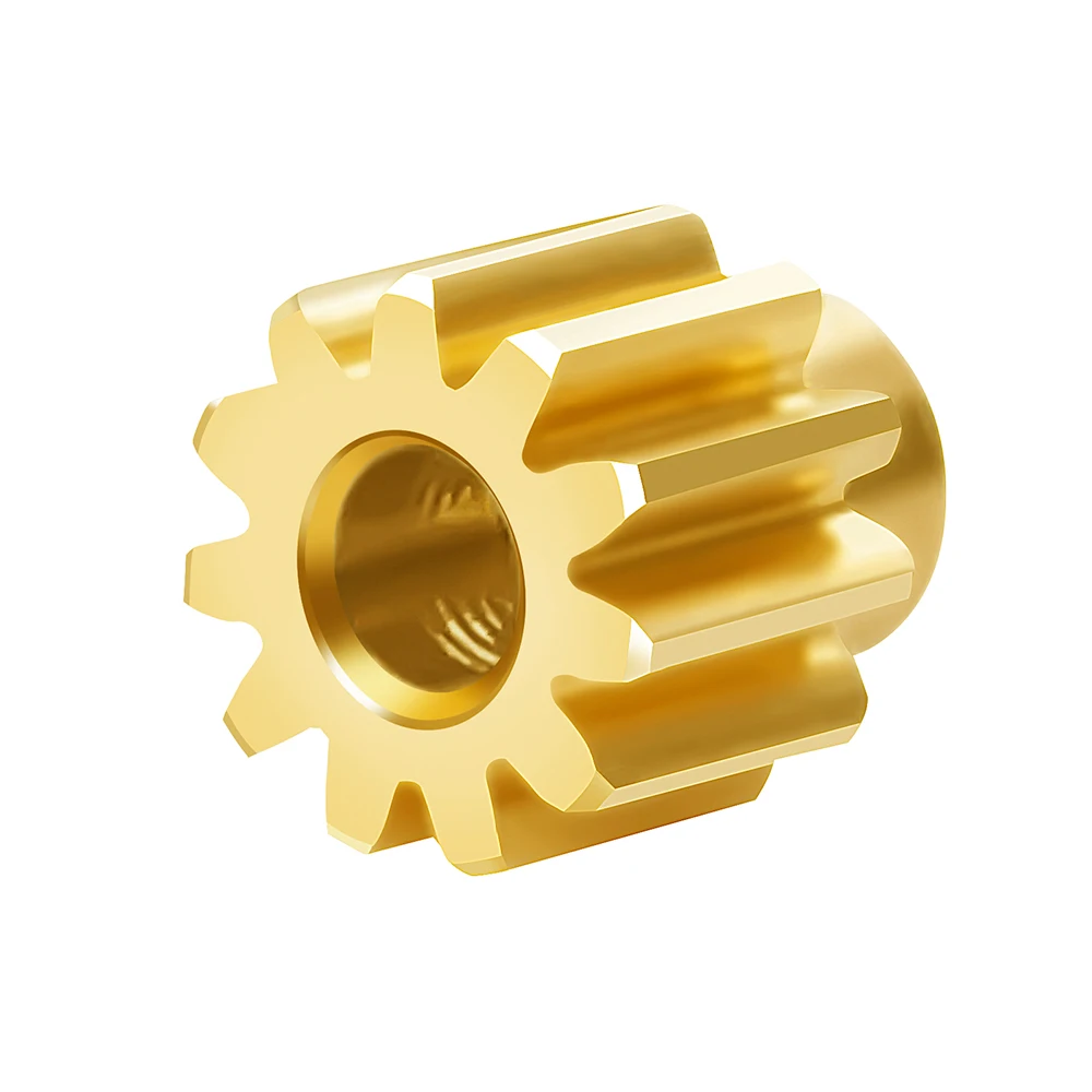 AXSPEED 1Pcs Brass Motor Gear 0.3 Module 11T for Axial SCX24 Deadbolt C10 Gladiator Bronco Wrangler 1/24 RC Crawler Car Model