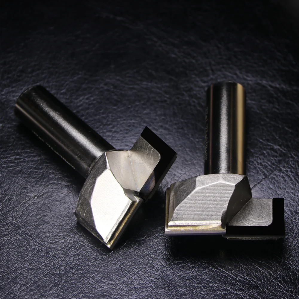 Pcd fresa de extremidade cortador em linha reta diamante roteador bit gravura ferramentas cnc carboneto haste t slot para madeira silicone inferior