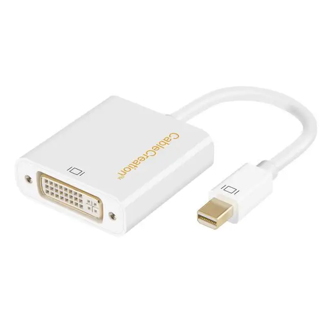 Mini DP to DVI, Mini Displayport (Thunderbolt2 Compatible) to DVI Adapter Cable for Mac Book, iMac and More, Black