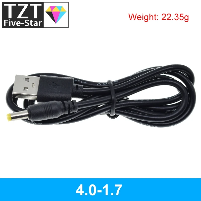TZT 1/3PCS 1M USB-Anschluss zu 2.0*0.6mm 2.5*0.7mm 3.5*1.35mm 4.0*1.7mm 5.5*2.1mm 5V DC-Stromkabel-Stecker – Detail 10