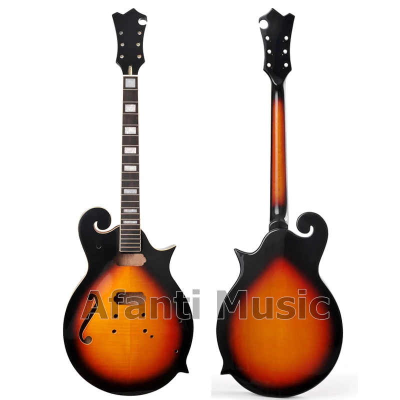 

Afanti Music unique Mandolin style Electric Guitar with no hardware (AME-1225)