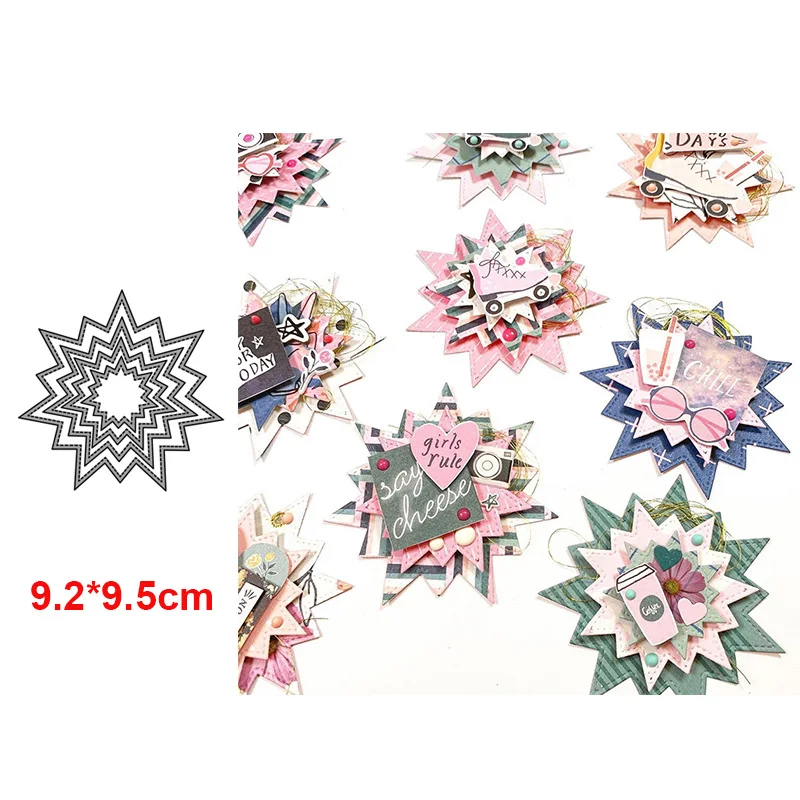 

New Dies Star Nesting Dies Metal Cutting Dies for DIY Scrapbooking Album Paper Cards Decor DIY Crafts Embossing Die Cuts