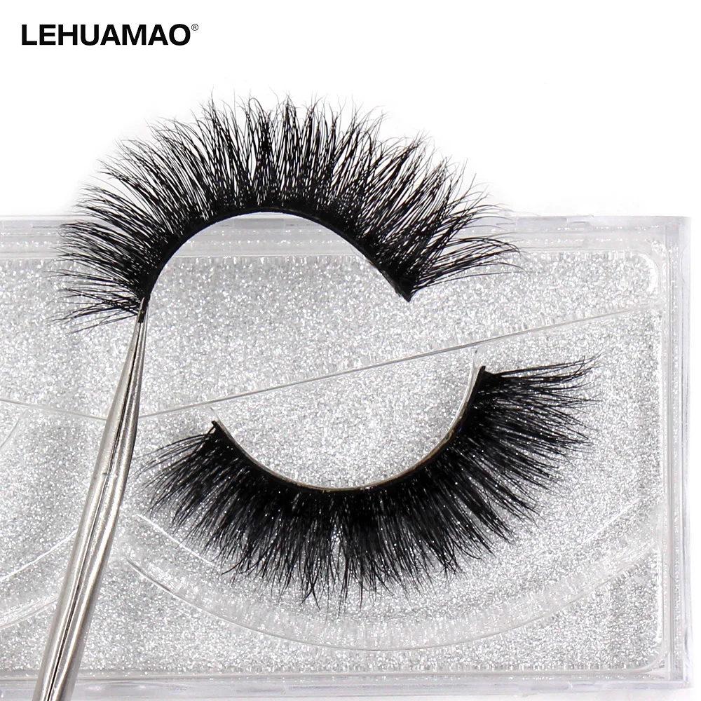 LEHUAMAO Mink Lashes 3D Mink Eyelashes 100% Cruelty free Lashes Handmade Reusable Natural Eyelashes soft False Lashes Makeu A08