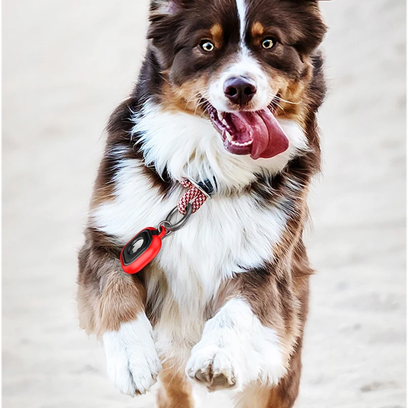 Apple airtagケースと互換性のあるソフト保護キーホルダーカバー,アクセサリー,犬または猫の首輪,gps