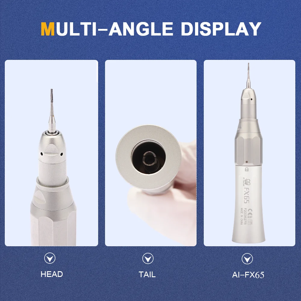 New Lab Equipment dental 1:1  straight handpiece fit E Type  2/4H air motor  with outer water