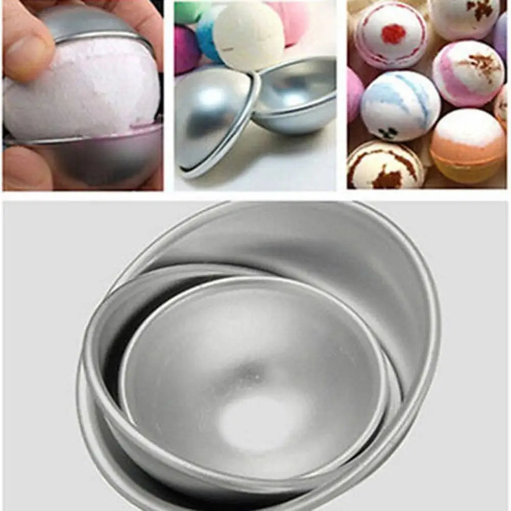 1Pc 3D Alloy Semicircle Ball Cake Dessert Mold Kitchen Pan Baking Pastry Mould Baking Moulds Cake Mold for Dessert