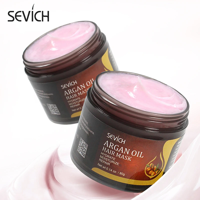 Sevich Argan Oil Moisturize Hair Treatment Mask Repair Damage Hair Root 80g Keratin Hair & Scalp Treatment Deep Hair Care Mask