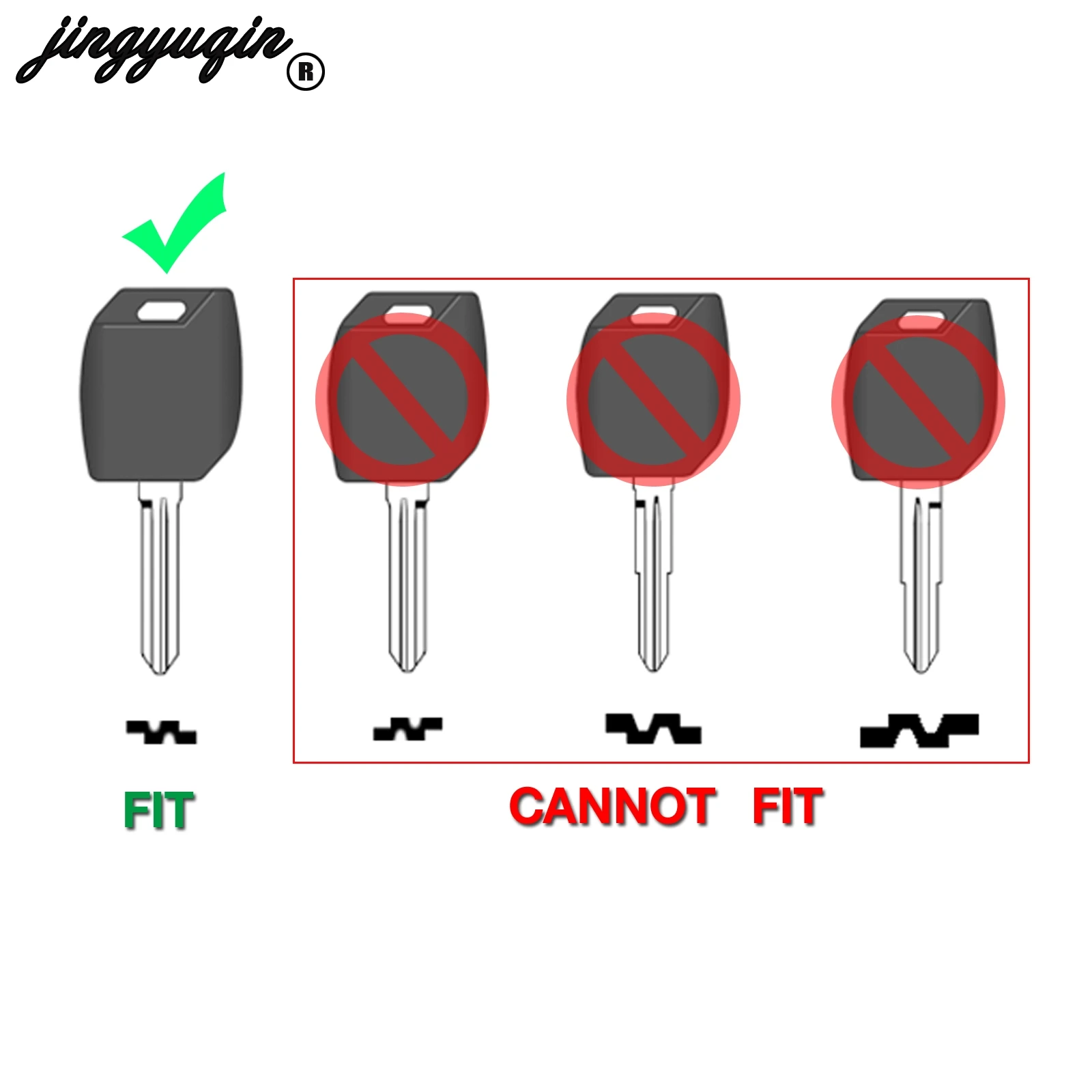 jingyuqin 2 Buttons Modified For Hyundai Santa Fe 2006-2012 Fit KIA Fob Smart Remote Car Key Shell Case With Uncut Right Blade