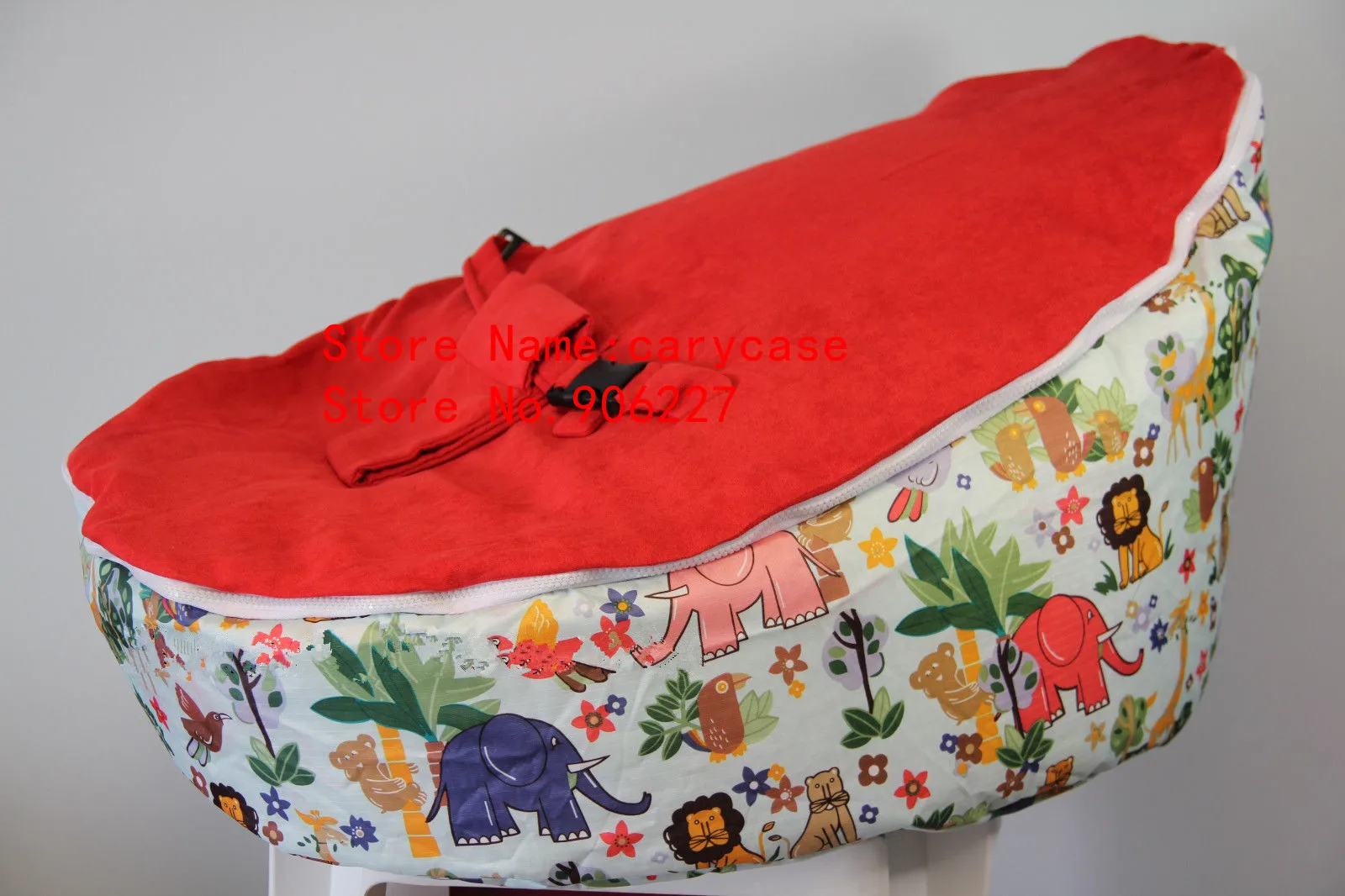 

safari red 2021 new baby beanbag baby chair Baby infant Bean Bag Snuggle Bed Portable Seat No Filling