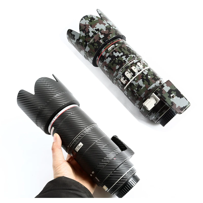 Anti-Scratch Camera Carbon Fiber Film Kit For Canon EF 70-200mm f2.8L IS II III F4IS Lens protective cover shell Skin Sticker