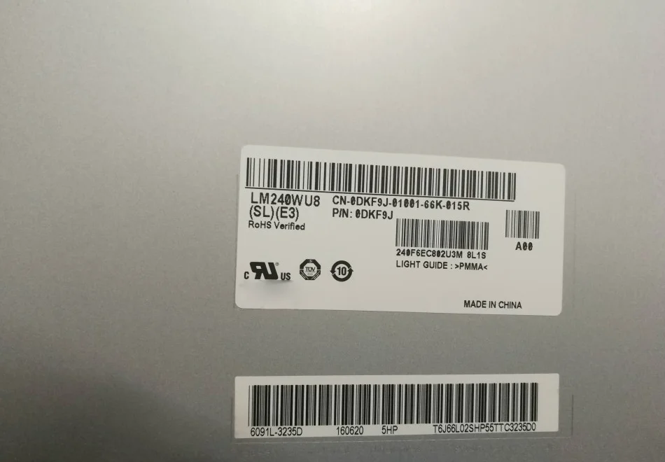 Imagem -02 - Lcd Lm240wu8 Sld1 Lm240wu8 d2 d3 Lm240wu8 Sle1 Lm240wu8 Sla1 Sla2 para Nec Pa242w Dell U2412m U2412mb Hkc T4000 hp Zr2440w pc