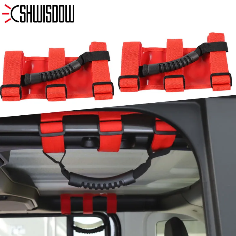 2/4 Doors Roll Bar Grab Handles for Jeep Wrangler Accessories YJ TJ JK JL Sports Sahara Freedom Rubicon X & Unlimited