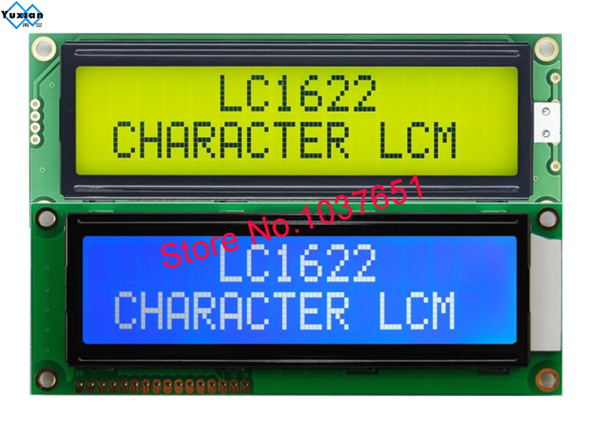 จอแสดงผล LCD 1602 1602G 16*2 ขนาดใหญ่ตัวอักษรสีฟ้าสีเขียว LC1622 แทน SBS01602A0 HD44780 คุณภาพดี