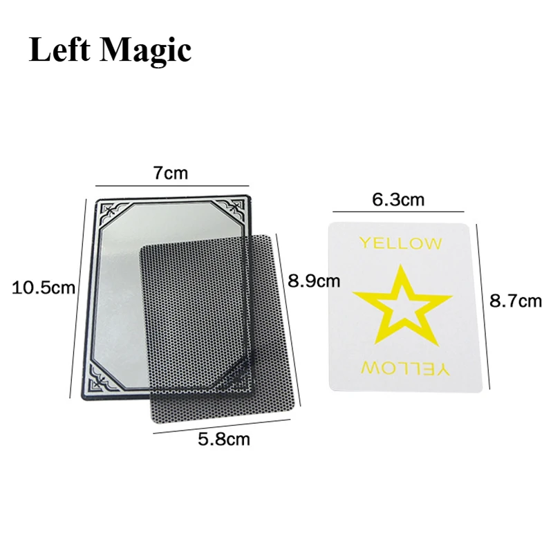 Mirror Phantom Prediction Mirror Magic Tricks Cards Magic Tricks Close Up Street Stage Magic Props Gimmick Illusion Funny