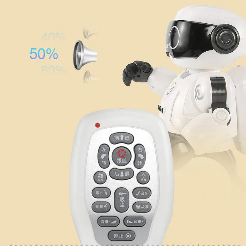 Remote Control Robot Education Intelligent Smart Follow Singing Dancing RC Robot Can Sweeping RC Sweep Robot Friend Gift