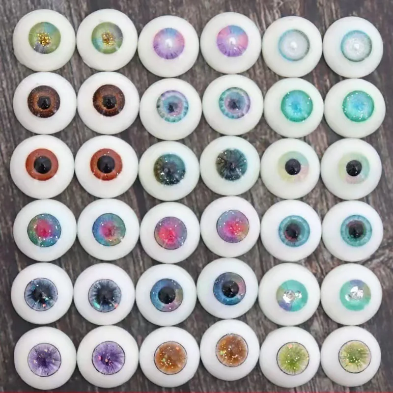 10mm/12mm/14mm/16mm/18mm BJD Doll Eyes Handmade Doll Eyeball Resin Doll Eyes Doll Accessories