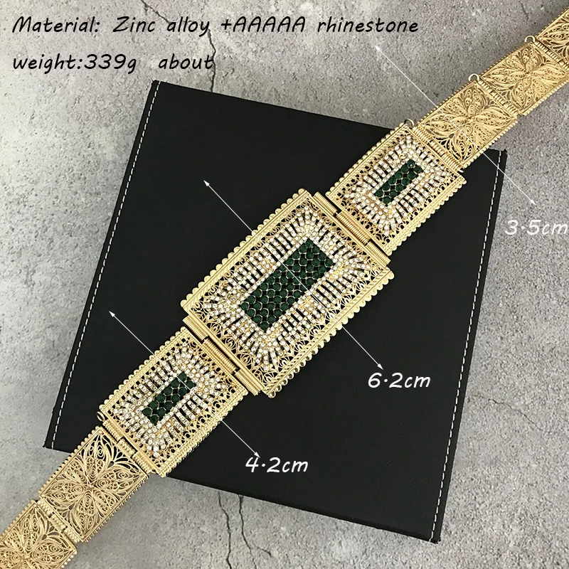 

Middle Eastern vintage belt full of diamonds, an accessory for ladies' wedding parties, a belt for Arabian robes
