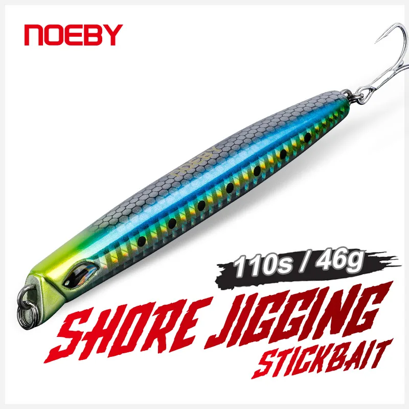 

Рыболовные приманки Noeby-Stickbait, медленно тонущие приманки для джиггинга, длинное забрасывание, искусственная жесткая приманка, приманка для морской рыбалки, 110 мм, 46 г