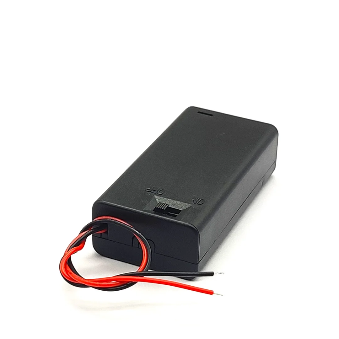 AA Battery Box AA Battery Holder AA Case AA Battery Storage Box AA Battery Case With Switch 1/2/3/4 Slot Series Connection DIY