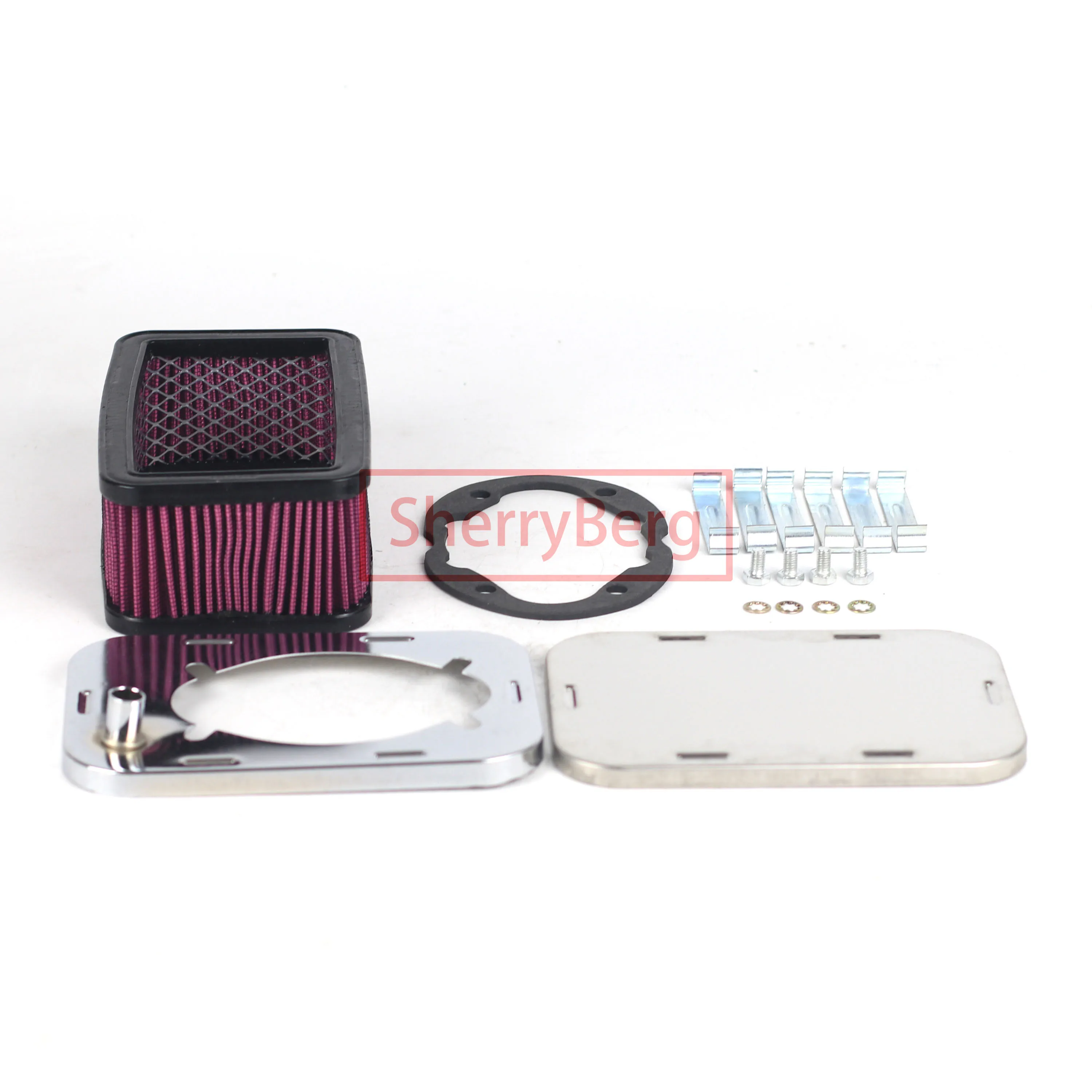 SherryBerg FAJS Air Filter FOR EMPI Solex Dellorto WEBER CARB Carburetor Carburettor 32/36 DFEV DFV DFAV CHROME AIR Cleaner 65mm