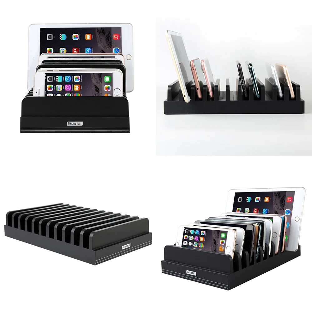 Sipolar Universal 11 slots Charging Stand Bracket Docking Station phone Holder for smartphone Tablet Desktop Lazyman